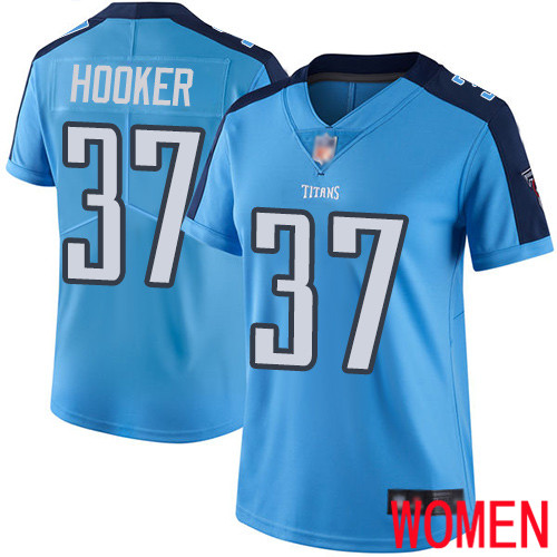 Tennessee Titans Limited Light Blue Women Amani Hooker Jersey NFL Football #37 Rush Vapor Untouchable->women nfl jersey->Women Jersey